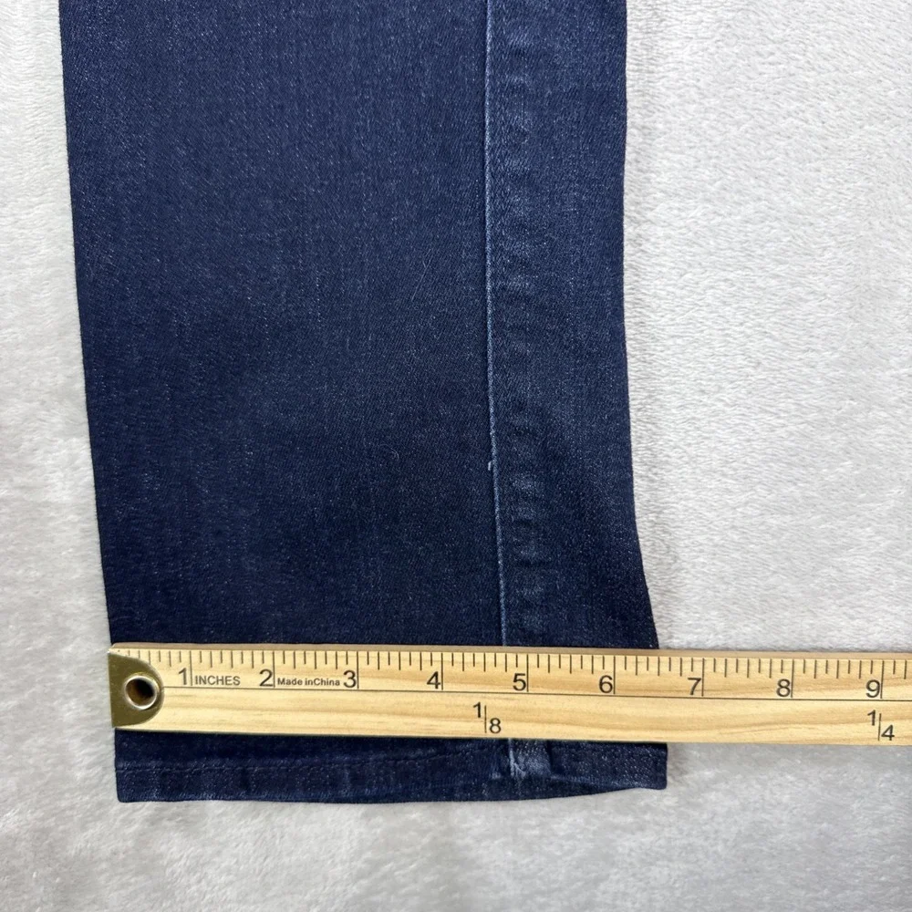 7 For All Mankind Jeans Womens 28X32 Blue Karah Straight Leg Stretch Denim Dark - Picture 9 of 9